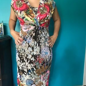 Etro Milano beautiful sexy hugging floral dress